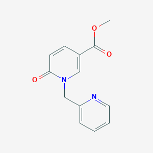 molecular formula C13H12N2O3 B2608587 Methyl 6-oxo-1-(pyridin-2-ylmethyl)pyridine-3-carboxylate CAS No. 671772-68-2