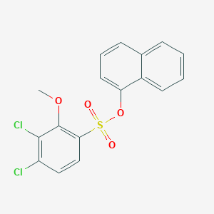 molecular formula C17H12Cl2O4S B2608588 Naphthalen-1-yl 3,4-dichloro-2-methoxybenzene-1-sulfonate CAS No. 2305530-95-2