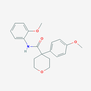 N-(2-methoxyphenyl)-4-(4-methoxyphenyl)oxane-4-carboxamide