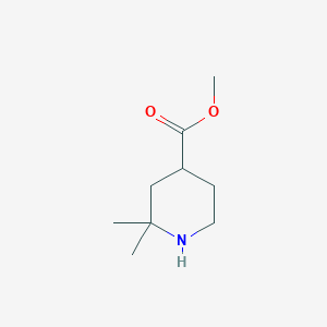 molecular formula C9H17NO2 B2608621 2,2-二甲基哌啶-4-甲酸甲酯 CAS No. 1782871-73-1
