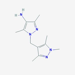3,5-dimethyl-1-[(1,3,5-trimethyl-1H-pyrazol-4-yl)methyl]-1H-pyrazol-4-amine