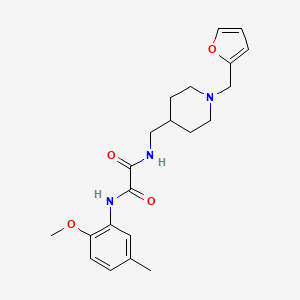 N1-((1-(furan-2-ylmethyl)piperidin-4-yl)methyl)-N2-(2-methoxy-5-methylphenyl)oxalamide