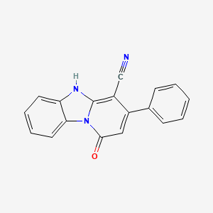 1-Hydroxy-3-phenylpyrido[1,2-a]benzimidazole-4-carbonitrile