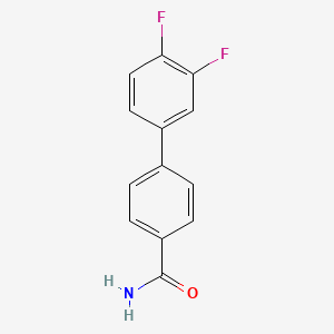 molecular formula C13H9F2NO B2608665 3',4'-Difluoro-[1,1'-biphenyl]-4-carboxamide CAS No. 2172263-47-5