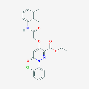 Ethyl 1-(2-chlorophenyl)-4-(2-((2,3-dimethylphenyl)amino)-2-oxoethoxy)-6-oxo-1,6-dihydropyridazine-3-carboxylate