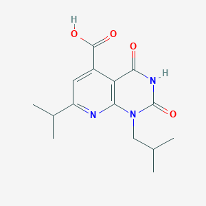 molecular formula C15H19N3O4 B2608703 1-(2-methylpropyl)-2,4-dioxo-7-(propan-2-yl)-1H,2H,3H,4H-pyrido[2,3-d]pyrimidine-5-carboxylic acid CAS No. 930495-18-4