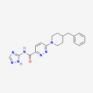 molecular formula C19H21N7O B2608704 6-(4-苄基哌啶-1-基)-N-(1H-1,2,4-三唑-3-基)吡啶-3-甲酰胺 CAS No. 1396785-49-1