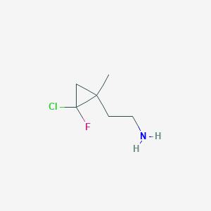 2-(2-Chloro-2-fluoro-1-methylcyclopropyl)ethan-1-amine