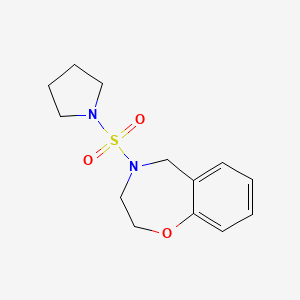 molecular formula C13H18N2O3S B2608708 4-(Pyrrolidin-1-ylsulfonyl)-2,3,4,5-tetrahydrobenzo[f][1,4]oxazepine CAS No. 2034419-52-6