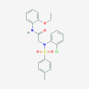 2-{2-chloro[(4-methylphenyl)sulfonyl]anilino}-N-(2-ethoxyphenyl)acetamide