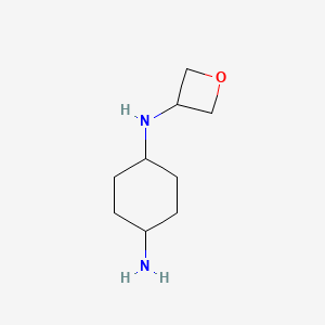 molecular formula C9H18N2O B2608773 (1R*,4R*)-N-4-(Oxetan-3-yl)cyclohexane-1,4-diamine CAS No. 1349709-08-5