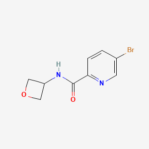 molecular formula C9H9BrN2O2 B2608783 5-溴-N-(氧杂环-3-基)吡啶-2-甲酰胺 CAS No. 1528267-02-8