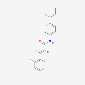 molecular formula C21H25NO B2608800 N-[4-(sec-butyl)phenyl]-3-(2,4-dimethylphenyl)acrylamide CAS No. 331461-99-5