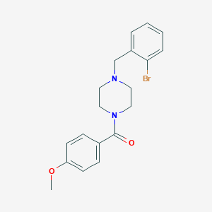 [4-(2-BROMOBENZYL)PIPERAZINO](4-METHOXYPHENYL)METHANONE