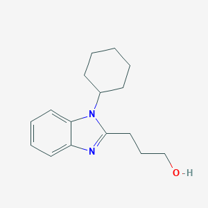 3-(1-cyclohexylbenzimidazol-2-yl)propan-1-ol