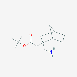 B2608850 Tert-butyl 2-[2-(aminomethyl)-2-bicyclo[2.2.1]heptanyl]acetate CAS No. 2248311-46-6