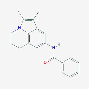 N-(1,2-dimethyl-5,6-dihydro-4H-pyrrolo[3,2,1-ij]quinolin-8-yl)benzamide