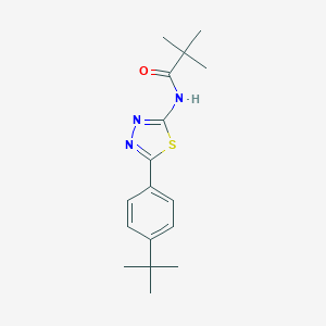 N-[5-(4-tert-butylphenyl)-1,3,4-thiadiazol-2-yl]-2,2-dimethylpropanamide