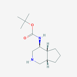 molecular formula C13H24N2O2 B2608932 叔丁基-N-[(4S,4aR,7aS)-2,3,4,4a,5,6,7,7a-八氢-1H-环戊[c]吡啶-4-基]氨基甲酸酯 CAS No. 2408938-60-1