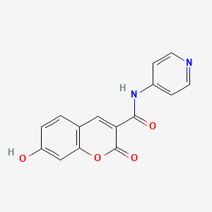 molecular formula C15H10N2O4 B2608946 7-hydroxy-2-oxo-N-pyridin-4-yl-2H-chromene-3-carboxamide CAS No. 484022-76-6