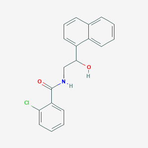 2-chloro-N-(2-hydroxy-2-(naphthalen-1-yl)ethyl)benzamide