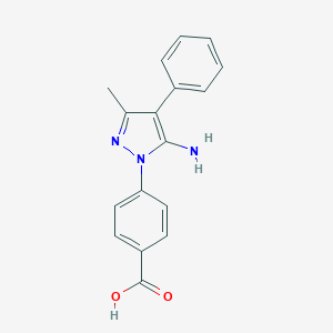 4-(5-amino-3-methyl-4-phenyl-1H-pyrazol-1-yl)benzoic acid