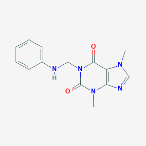 1-(anilinomethyl)-3,7-dimethyl-3,7-dihydro-1H-purine-2,6-dione