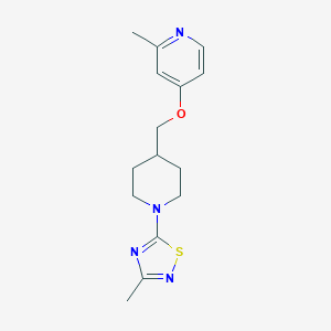 3-Methyl-5-[4-[(2-methylpyridin-4-yl)oxymethyl]piperidin-1-yl]-1,2,4-thiadiazole