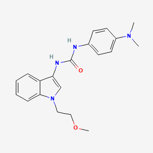 1-(4-(dimethylamino)phenyl)-3-(1-(2-methoxyethyl)-1H-indol-3-yl)urea