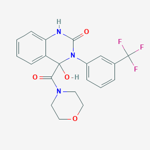 4-hydroxy-4-(4-morpholinylcarbonyl)-3-[3-(trifluoromethyl)phenyl]-3,4-dihydro-2(1H)-quinazolinone