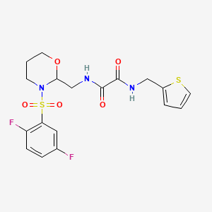 N'-{[3-(2,5-difluorobenzenesulfonyl)-1,3-oxazinan-2-yl]methyl}-N-[(thiophen-2-yl)methyl]ethanediamide