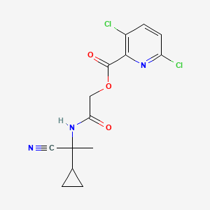 [2-[(1-Cyano-1-cyclopropylethyl)amino]-2-oxoethyl] 3,6-dichloropyridine-2-carboxylate