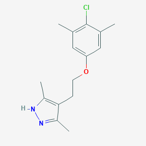 4-[2-(4-chloro-3,5-dimethylphenoxy)ethyl]-3,5-dimethyl-1H-pyrazole