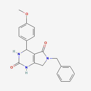 6-benzyl-4-(4-methoxyphenyl)-3,4,6,7-tetrahydro-1H-pyrrolo[3,4-d]pyrimidine-2,5-dione