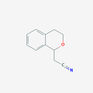 2-(3,4-dihydro-1H-2-benzopyran-1-yl)acetonitrile