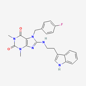 7-(4-fluorobenzyl)-8-{[2-(1H-indol-3-yl)ethyl]amino}-1,3-dimethyl-3,7-dihydro-1H-purine-2,6-dione