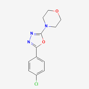 4-[5-(4-Chlorophenyl)-1,3,4-oxadiazol-2-yl]morpholine