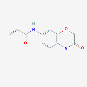 N-(4-methyl-3-oxo-3,4-dihydro-2H-1,4-benzoxazin-7-yl)prop-2-enamide