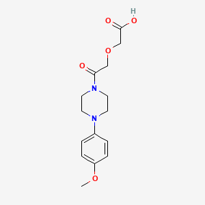 2-(2-(4-(4-Methoxyphenyl)piperazin-1-yl)-2-oxoethoxy)acetic acid