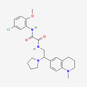 N-(5-chloro-2-methoxyphenyl)-N'-[2-(1-methyl-1,2,3,4-tetrahydroquinolin-6-yl)-2-pyrrolidin-1-ylethyl]ethanediamide