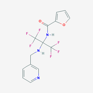 N-[1,1,1,3,3,3-hexafluoro-2-(pyridin-3-ylmethylamino)propan-2-yl]furan-2-carboxamide