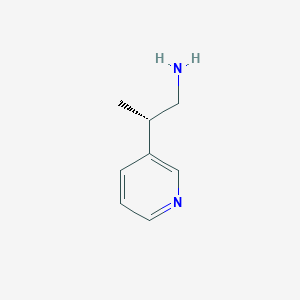 molecular formula C8H12N2 B2609124 (2S)-2-Pyridin-3-ylpropan-1-amine CAS No. 2248198-91-4