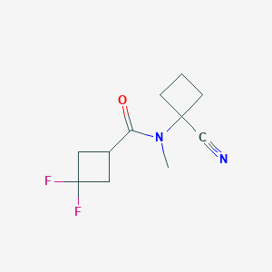 N-(1-cyanocyclobutyl)-3,3-difluoro-N-methylcyclobutane-1-carboxamide