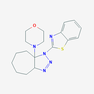 1-(1,3-Benzothiazol-2-yl)-8a-(4-morpholinyl)-1,3a,4,5,6,7,8,8a-octahydrocyclohepta[d][1,2,3]triazole