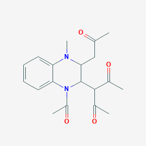 3-[1-Acetyl-4-methyl-3-(2-oxopropyl)-1,2,3,4-tetrahydroquinoxalin-2-yl]pentane-2,4-dione