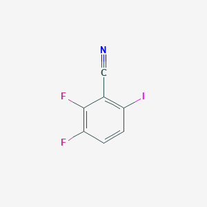 molecular formula C7H2F2IN B2609153 2,3-Difluoro-6-iodobenzonitrile CAS No. 935660-92-7