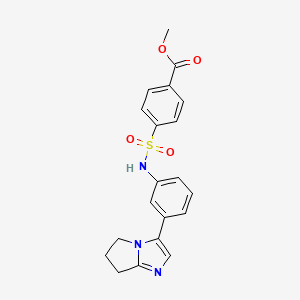 methyl 4-(N-(3-(6,7-dihydro-5H-pyrrolo[1,2-a]imidazol-3-yl)phenyl)sulfamoyl)benzoate