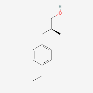 molecular formula C12H18O B2609180 (2S)-3-(4-Ethylphenyl)-2-methylpropan-1-ol CAS No. 2248172-58-7