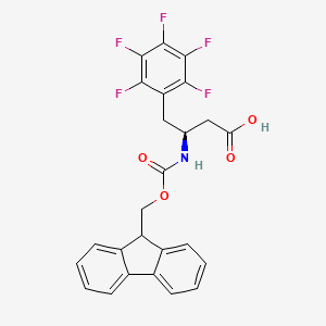 (S)-3-((((9H-fluoren-9-yl)methoxy)carbonyl)amino)-4-(perfluorophenyl)butanoic acid