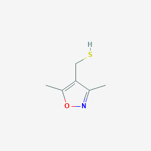 molecular formula C6H9NOS B2609186 (3,5-Dimethylisoxazol-4-yl)methanethiol CAS No. 146796-45-4